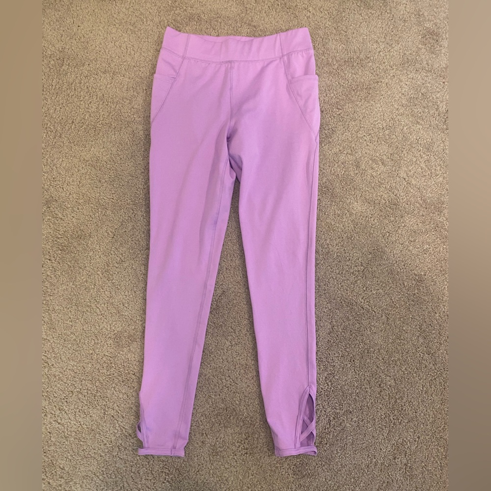 Athletic works purple leggings (14-16)